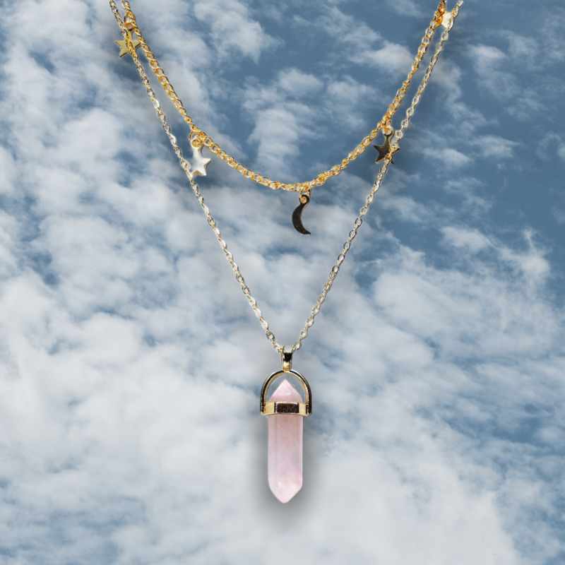 Real crystal necklace online shop