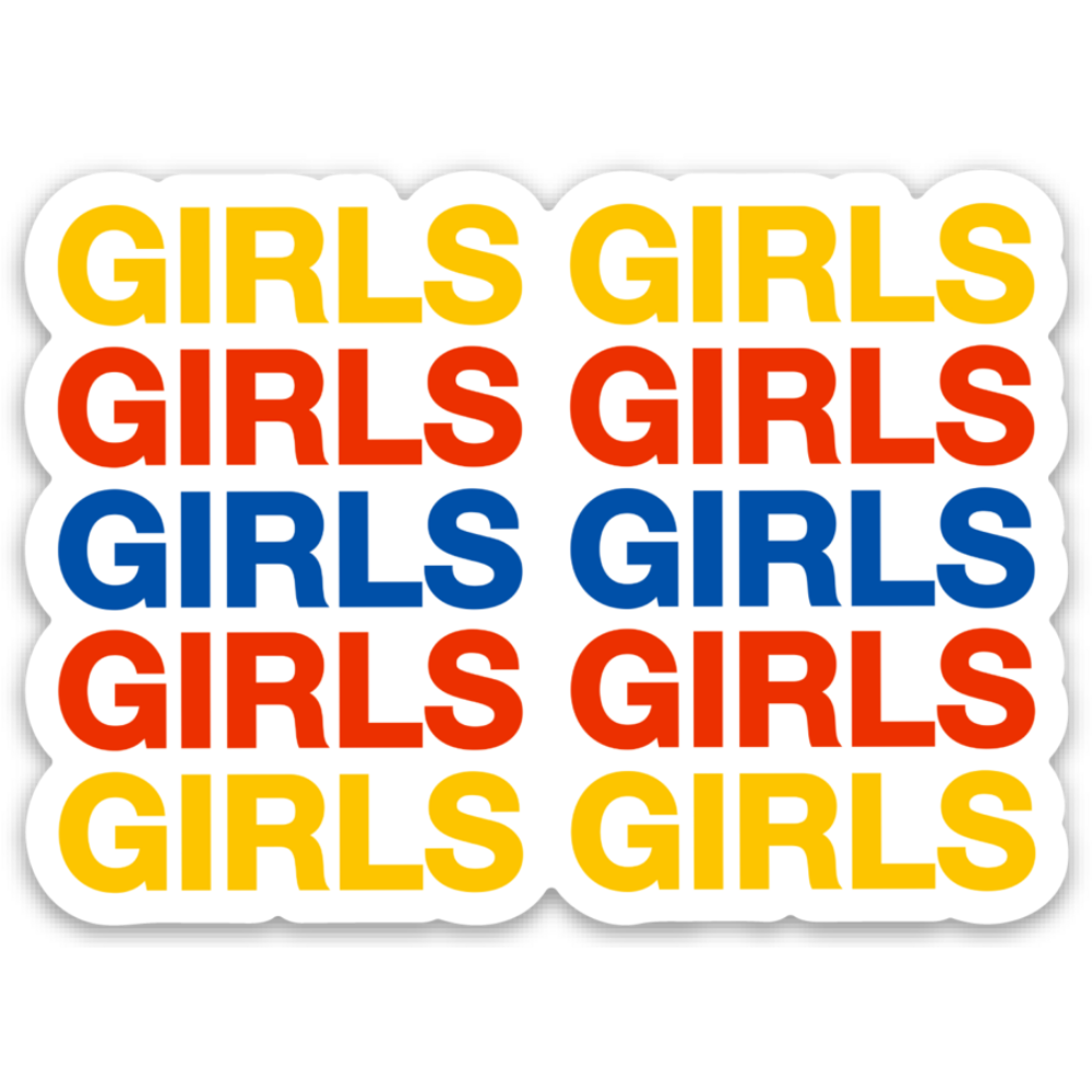 Girls Girls Girls Sticker