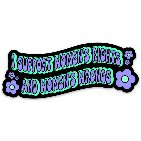 Women's Wrongs Sticker