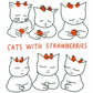 Cats With Strawberries Shirt