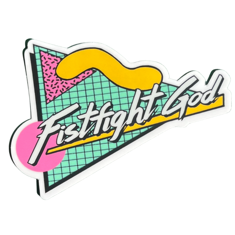 Fistfight God Sticker